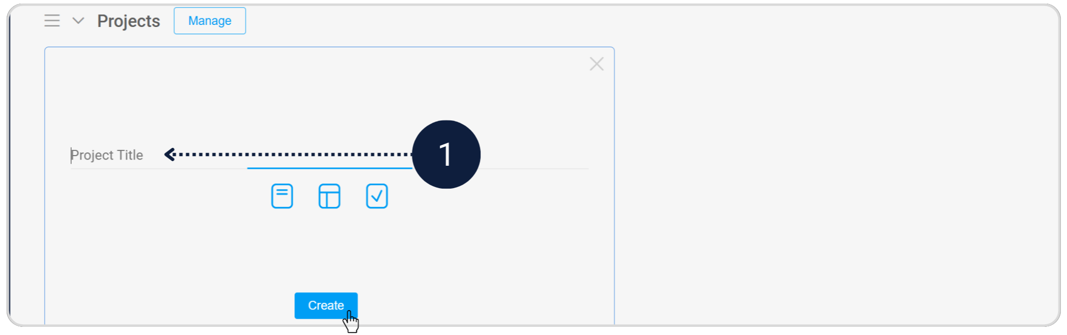 Plannerly Project Creation