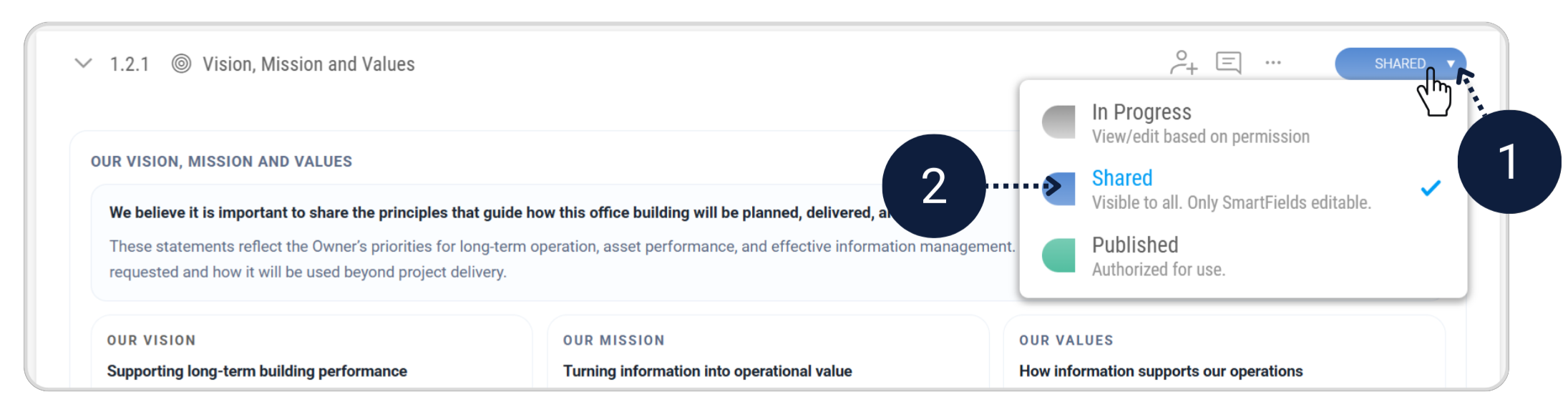 Sharing Sections Example 1
