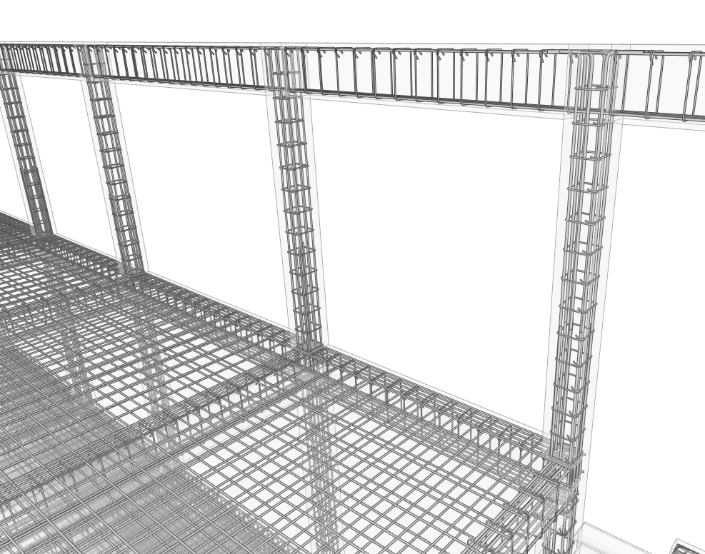 Figure 06 - Example of a detailed rebar model